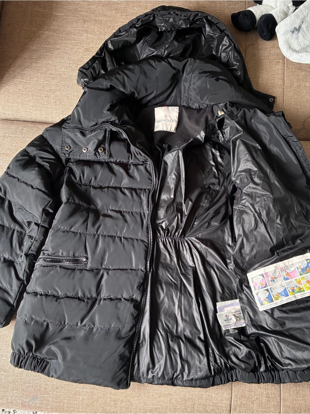 Moncler Black Shiny Quilted Jacket (unsure of authenticity)